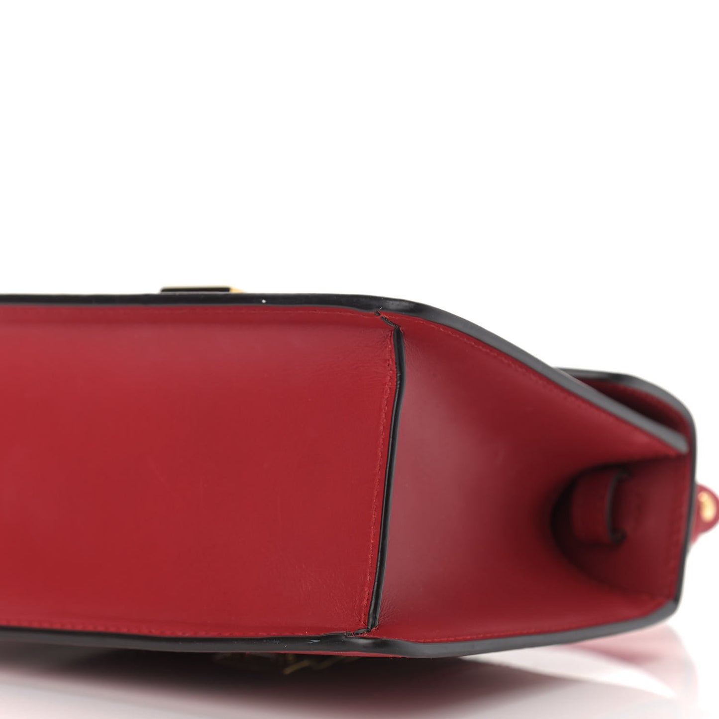 Calfskin Mini Sylvie Top Handle Bag Hibiscus Red