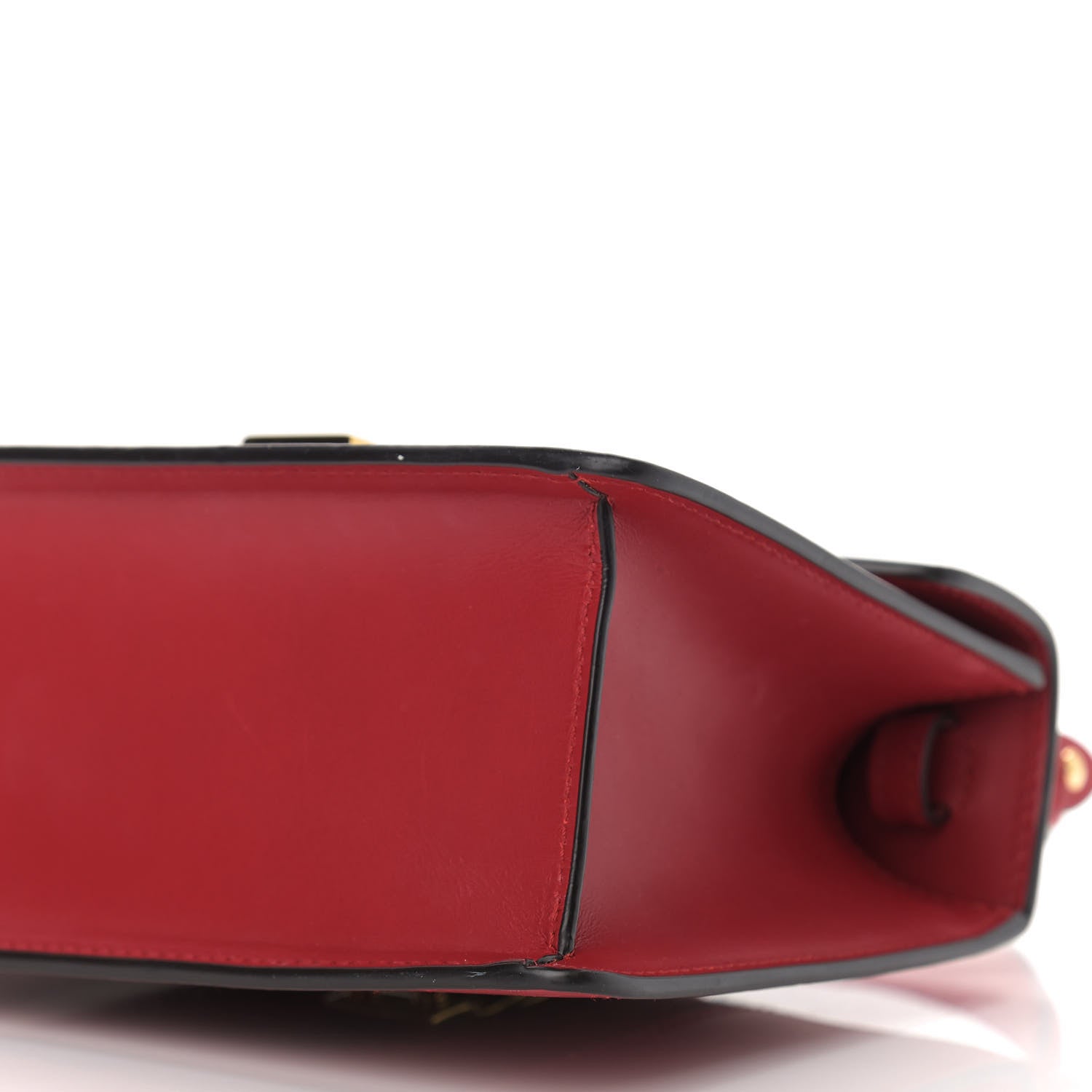 Gucci Calfskin Mini Sylvie Top Handle Bag Hibiscus Red 10 of 11