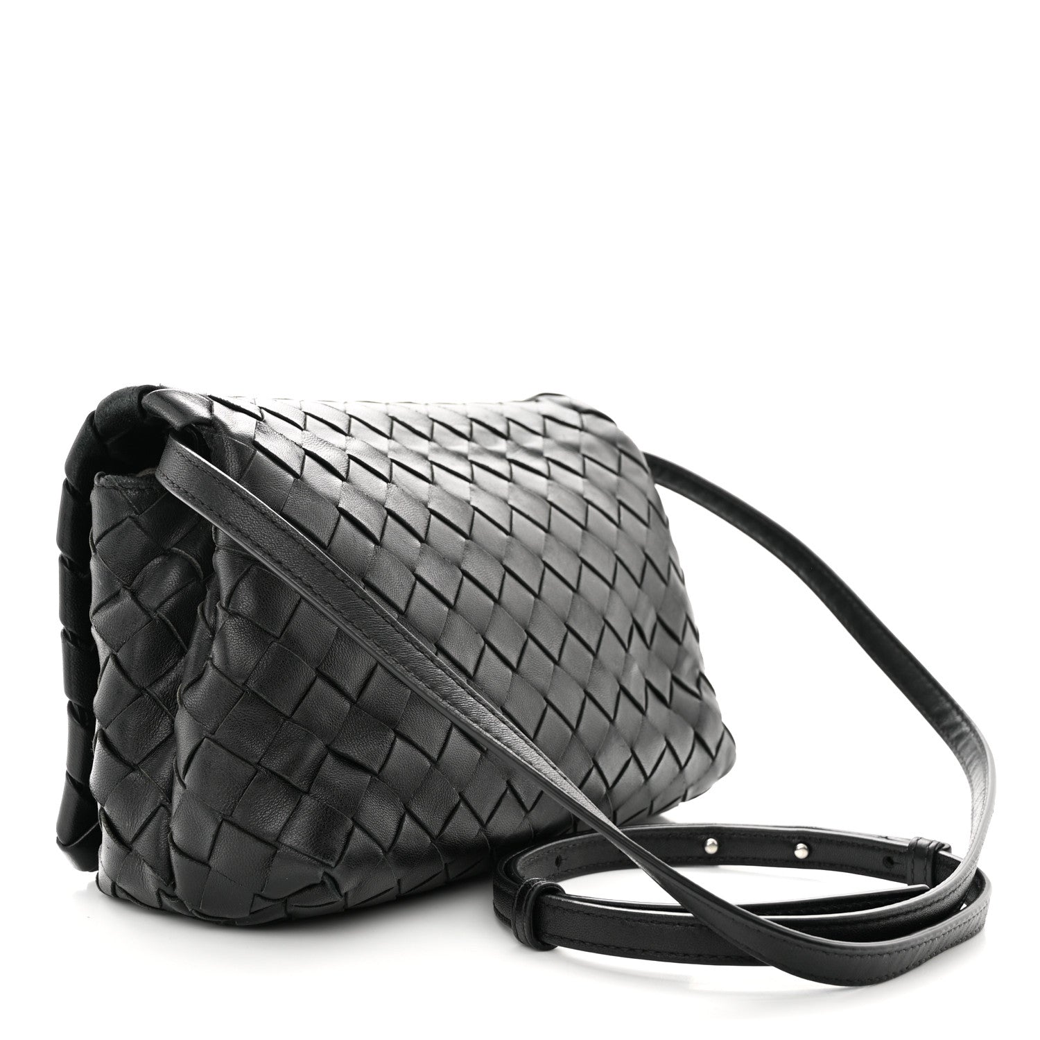 Bottega Veneta Nappa Intrecciato New Olympia Mini Bag Black 3 of 10