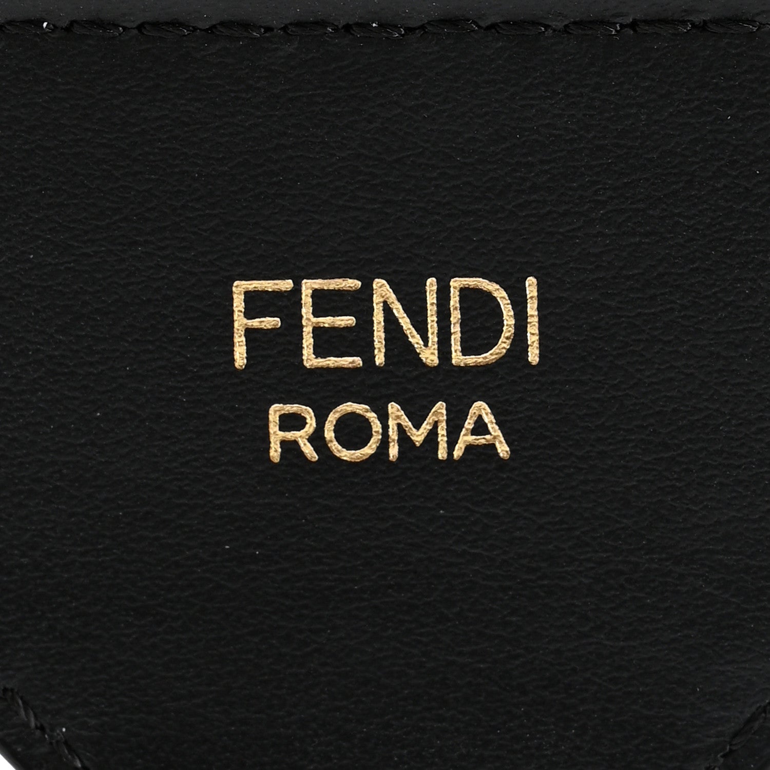 Fendi Cannete Ribbon Poly Vitello Century Logo Adjustable Strap