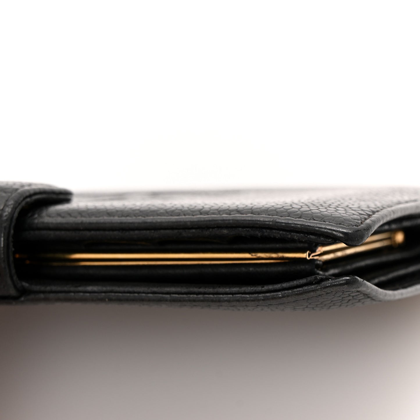 Caviar Timeless CC French Wallet Black