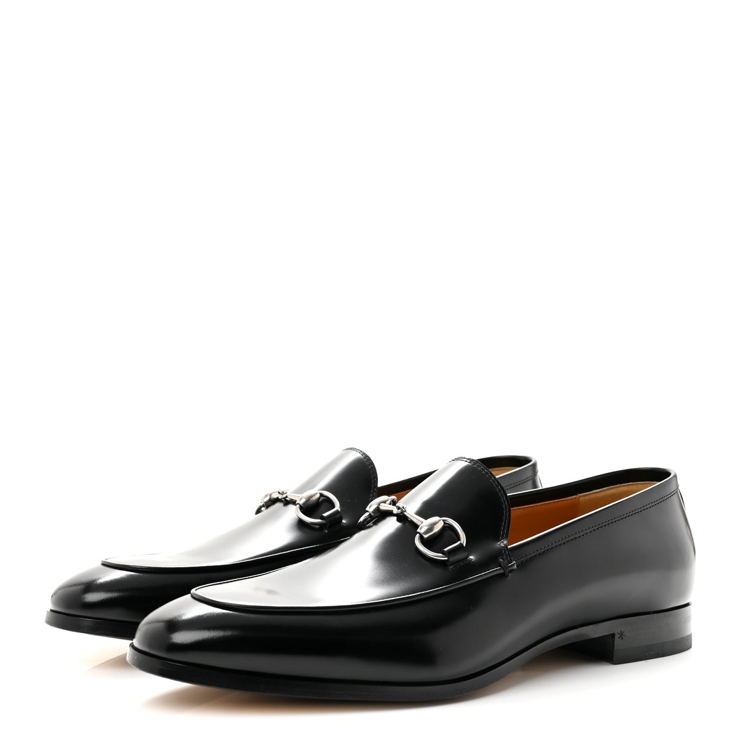 Gucci Betis Glamour Calfskin Mens Jordaan Loafers 10.5 Black 3 of 9