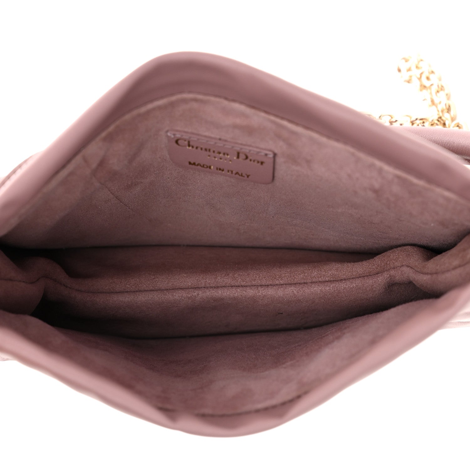 Christian Dior Lambskin Cannage Top Handle Drawstring Mini Bag Pink Peony 5 of 10