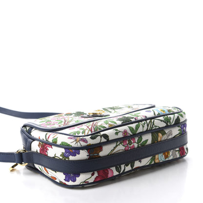 Gucci Canvas Flora Floral Shoulder Bag White Blue Agata Mulitcolor 4 of 10