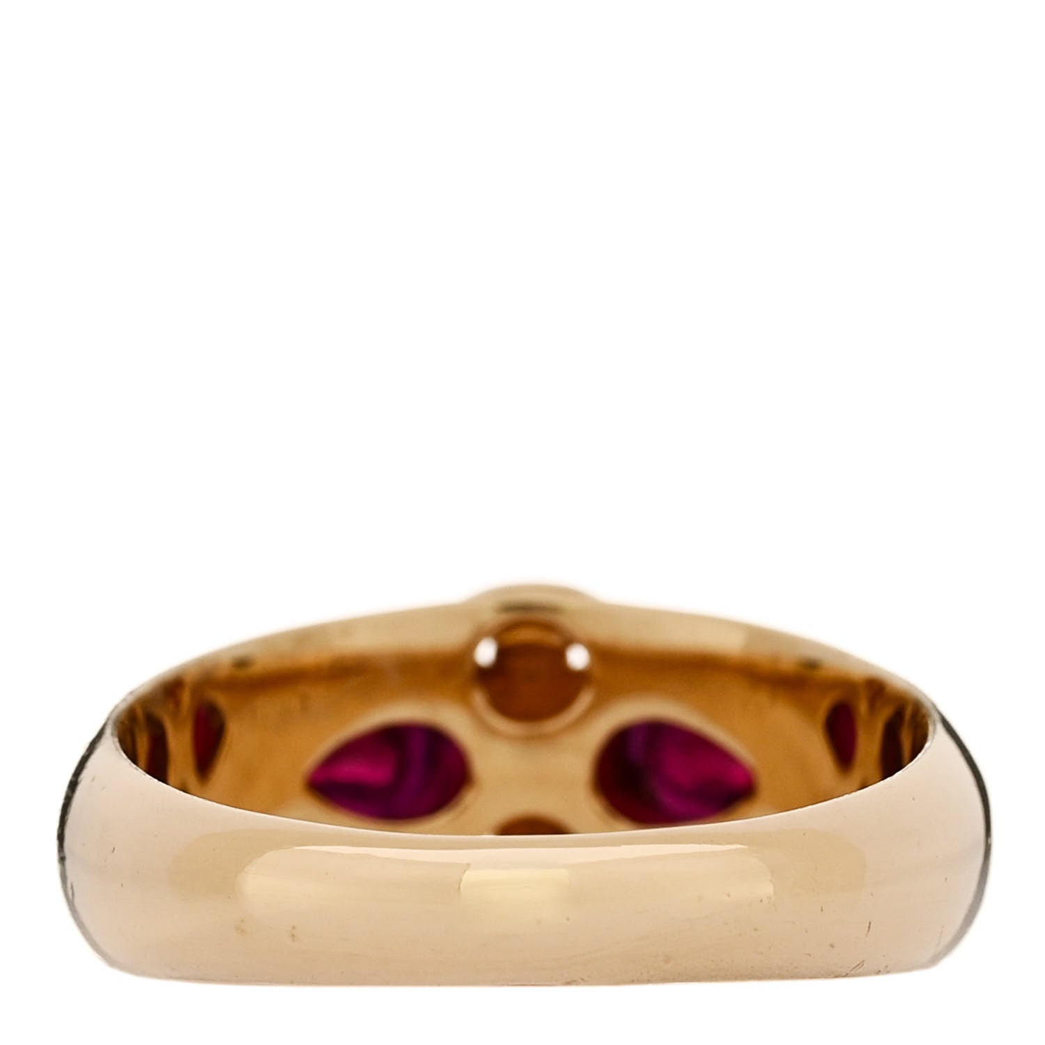 Foundrae 18K Yellow Gold Ruby Forever and Always a Pair Ring 57 8 3 of 4