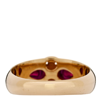 Foundrae 18K Yellow Gold Ruby Forever and Always a Pair Ring 57 8 3 of 4