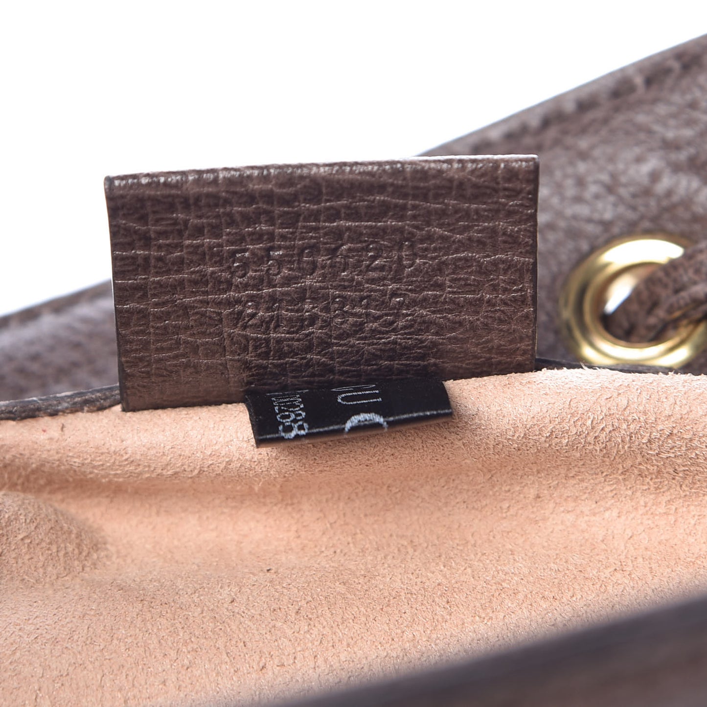 GG Supreme Monogram Web Mini Ophidia Bucket Bag Brown