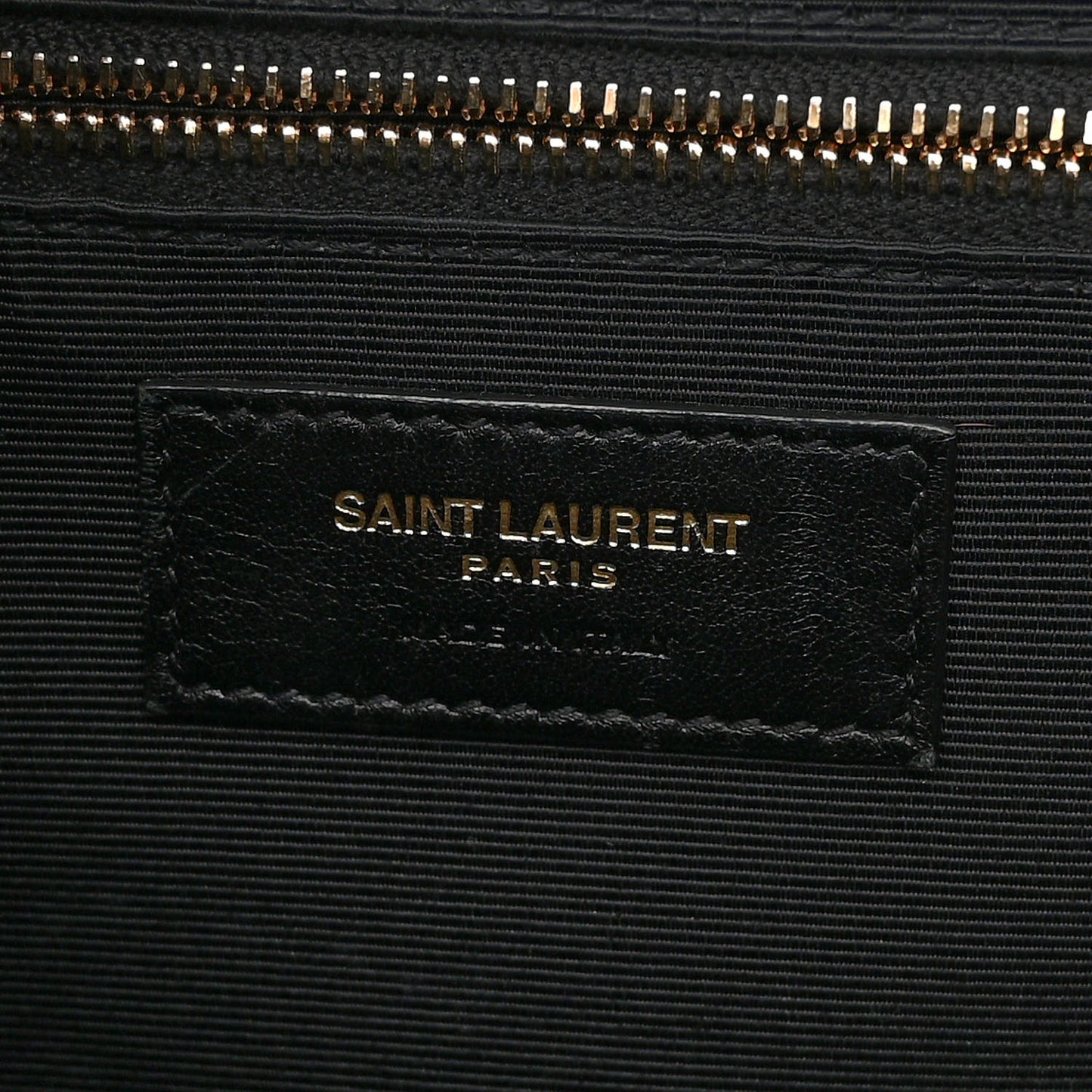 Grain De Poudre Matelasse Chevron Large Monogram Satchel Black