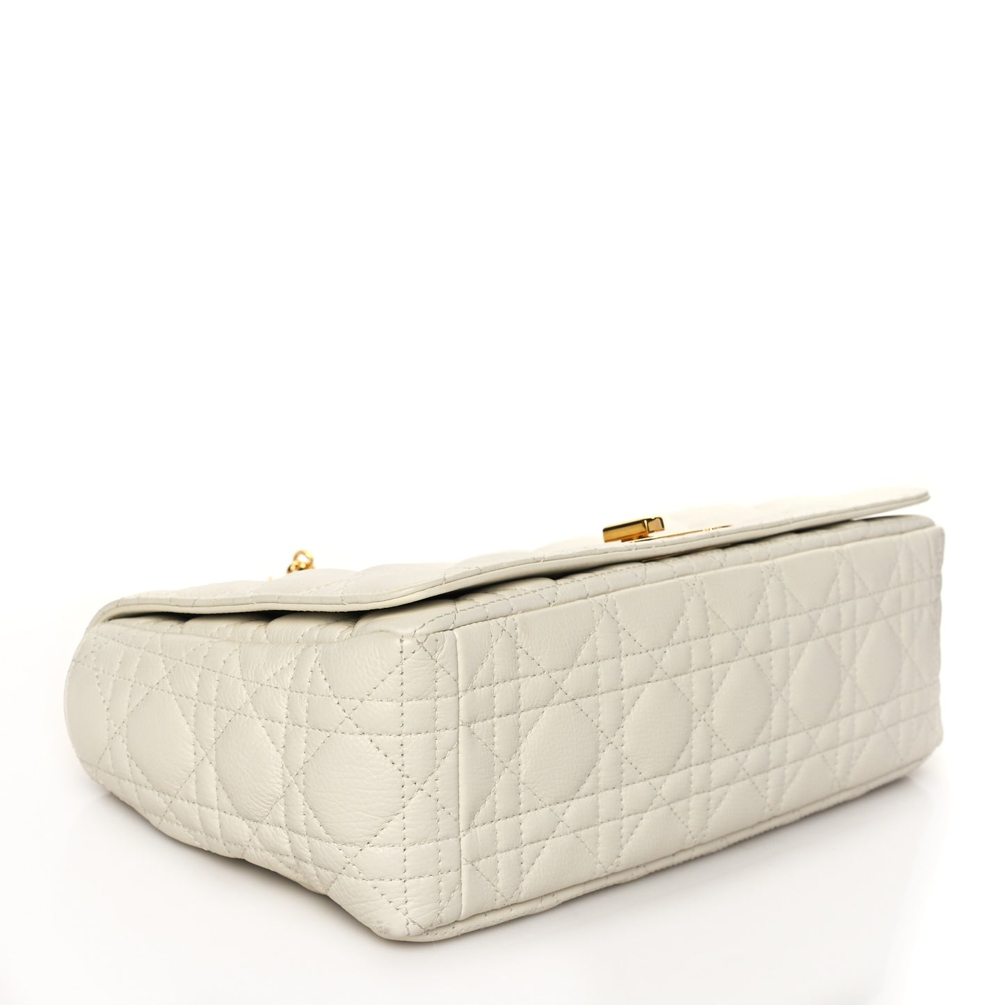 Lambskin Cannage Large Caro Bag Ivory