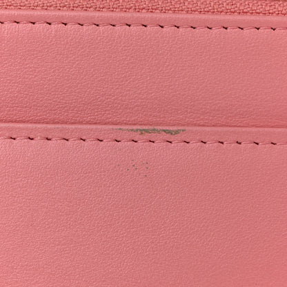 Chanel Caviar Camellia Embossed Wallet On Chain WOC Light Pink 15 of 16