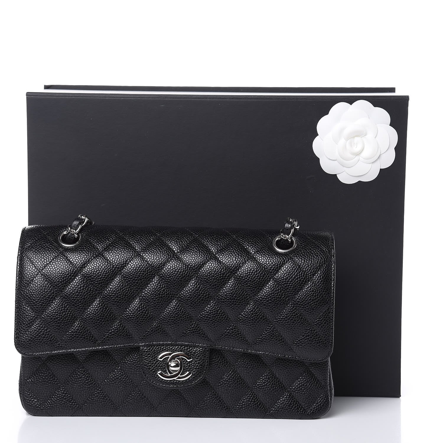 Chanel Caviar Quilted Medium Double Flap Black 10 of 10