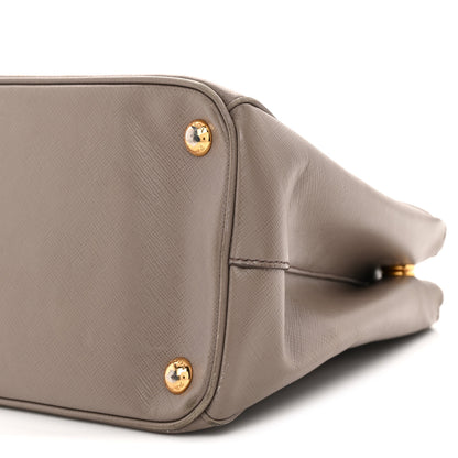 Prada Saffiano Small Galleria Double Zip Tote Argilla 9 of 13