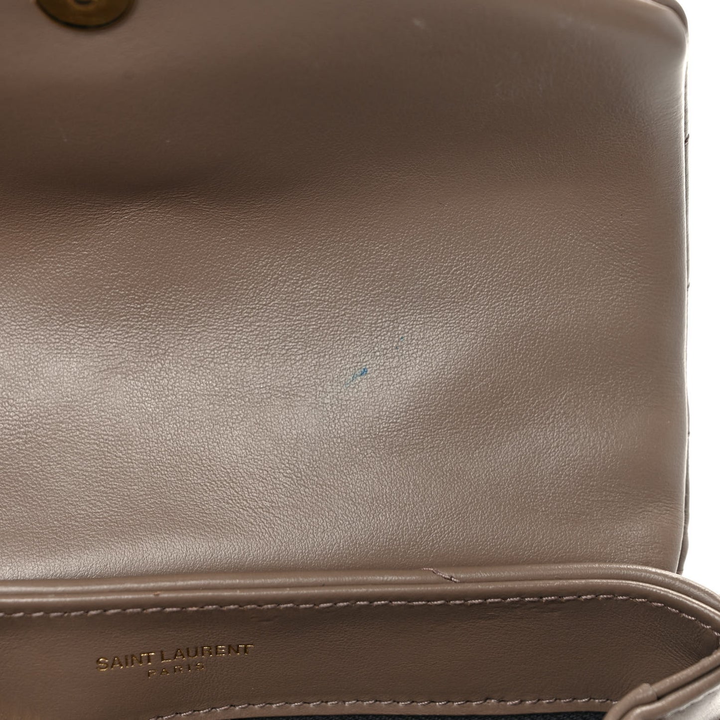 Calfskin Y Quilted Monogram Toy Loulou Crossbody Bag Taupe