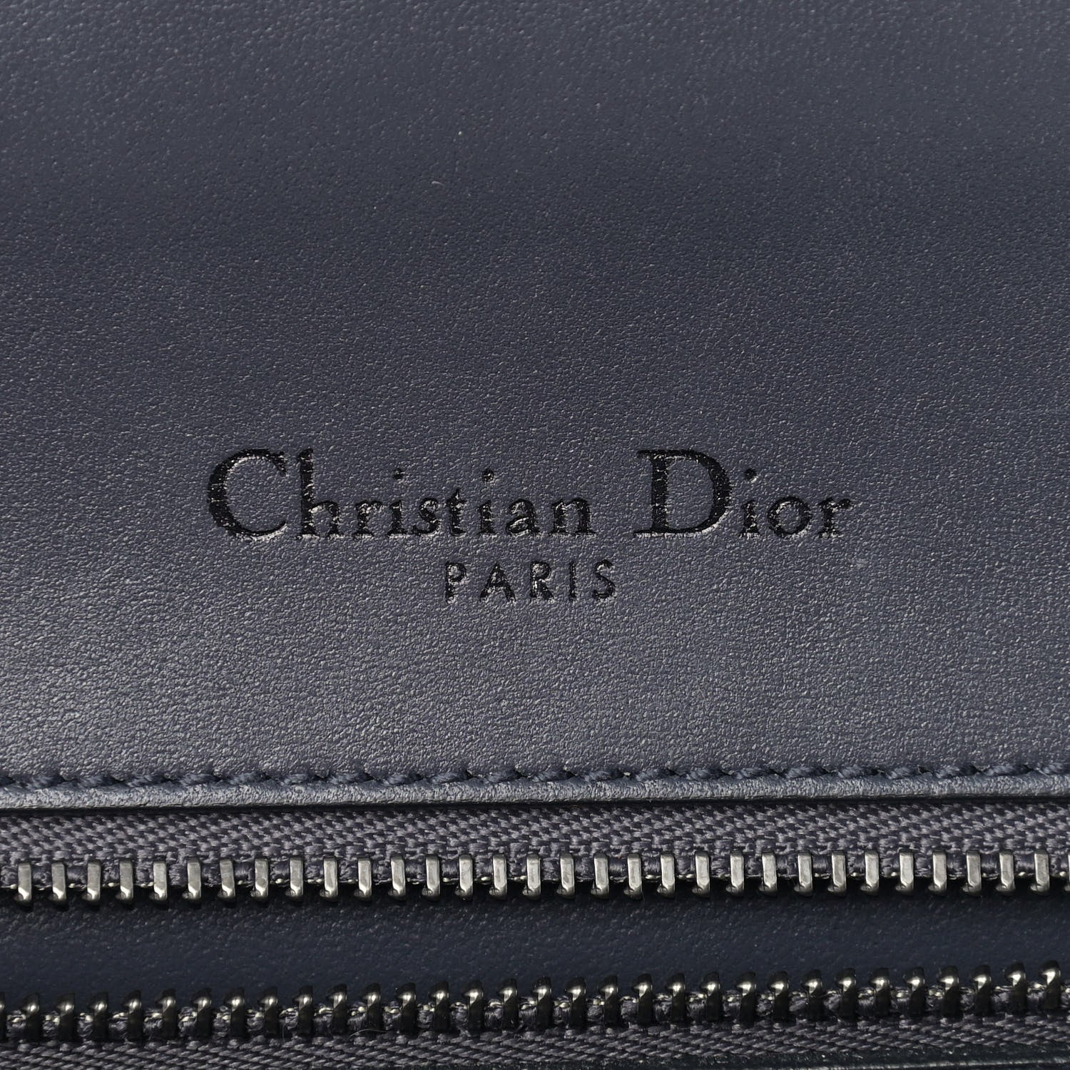 Christian Dior Metallic Calfskin Micro-Cannage Medium Diorama Flap Bag Graphite 6 of 14