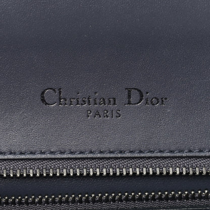 Christian Dior Metallic Calfskin Micro-Cannage Medium Diorama Flap Bag Graphite 6 of 14