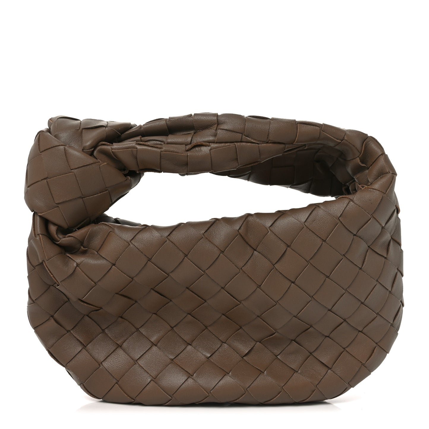 Nappa Intrecciato Mini Jodie Dark Taupe