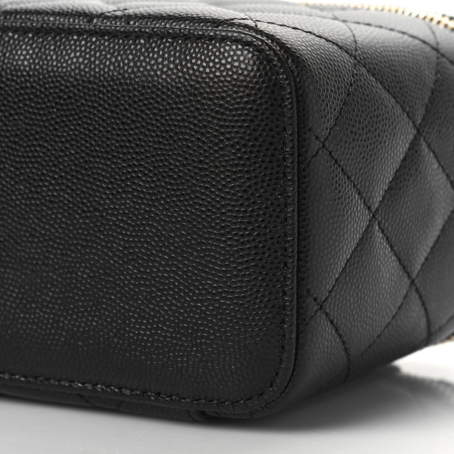 Chanel Caviar Quilted Small Vanity Case With Chain Black 9 of 10