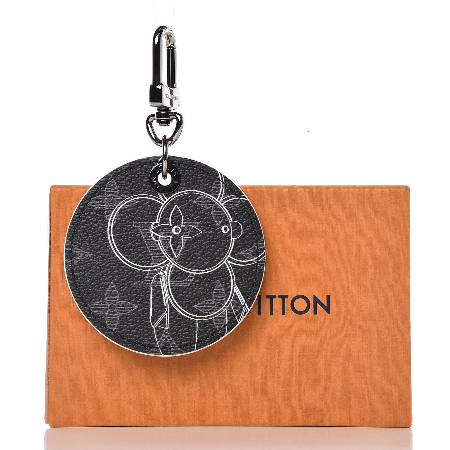 Monogram Eclipse Illustre Vivienne Bag Charm Key Holder Black