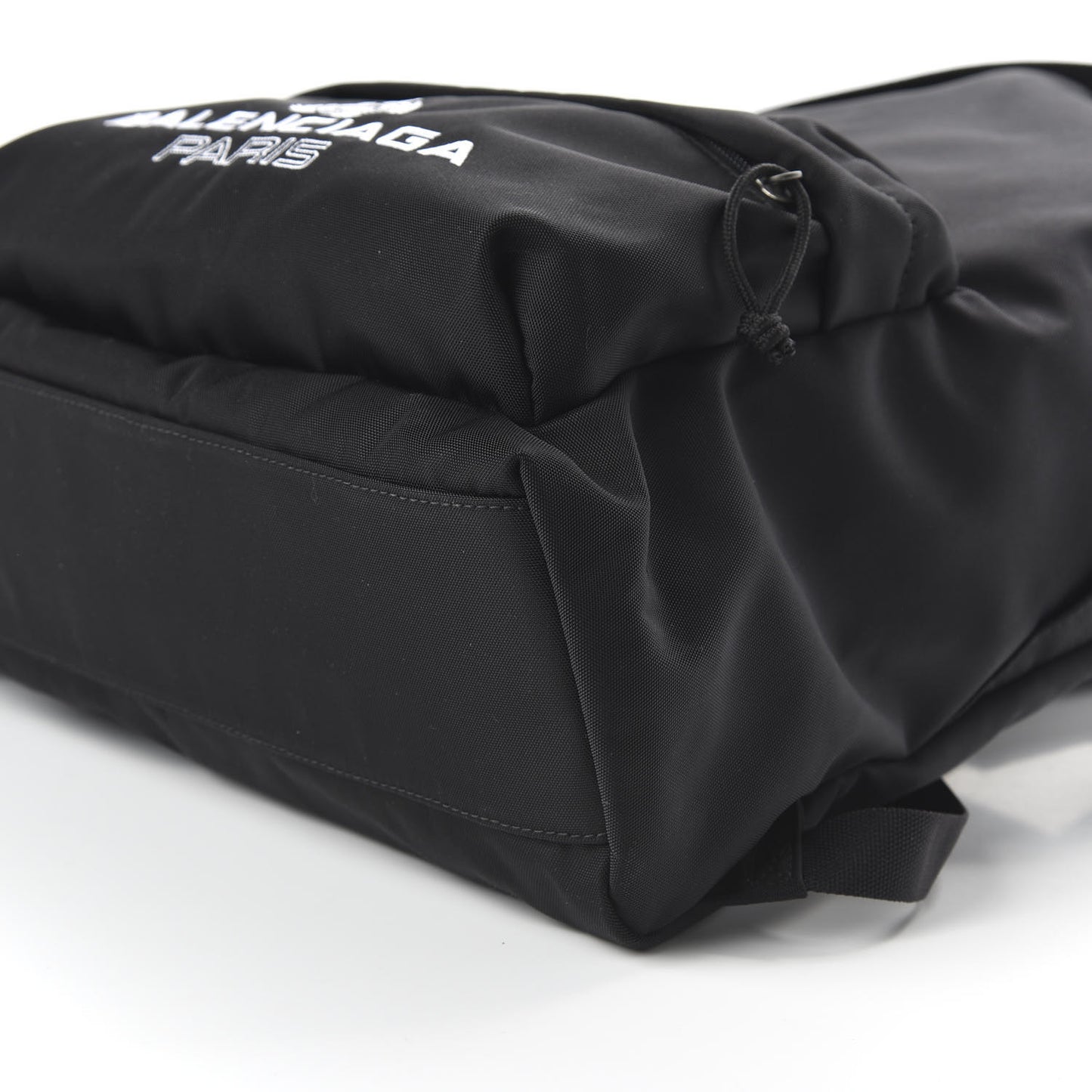 Nylon Crest Logo Explorer Backpack Black