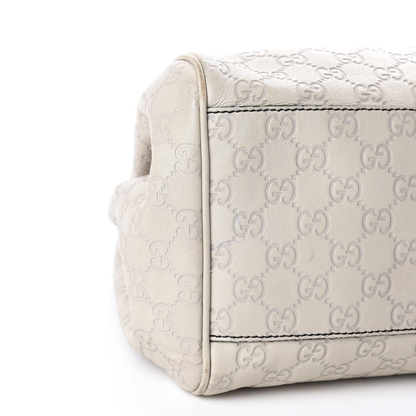Guccissima Signature Medium Emily Shoulder Bag Mystic White