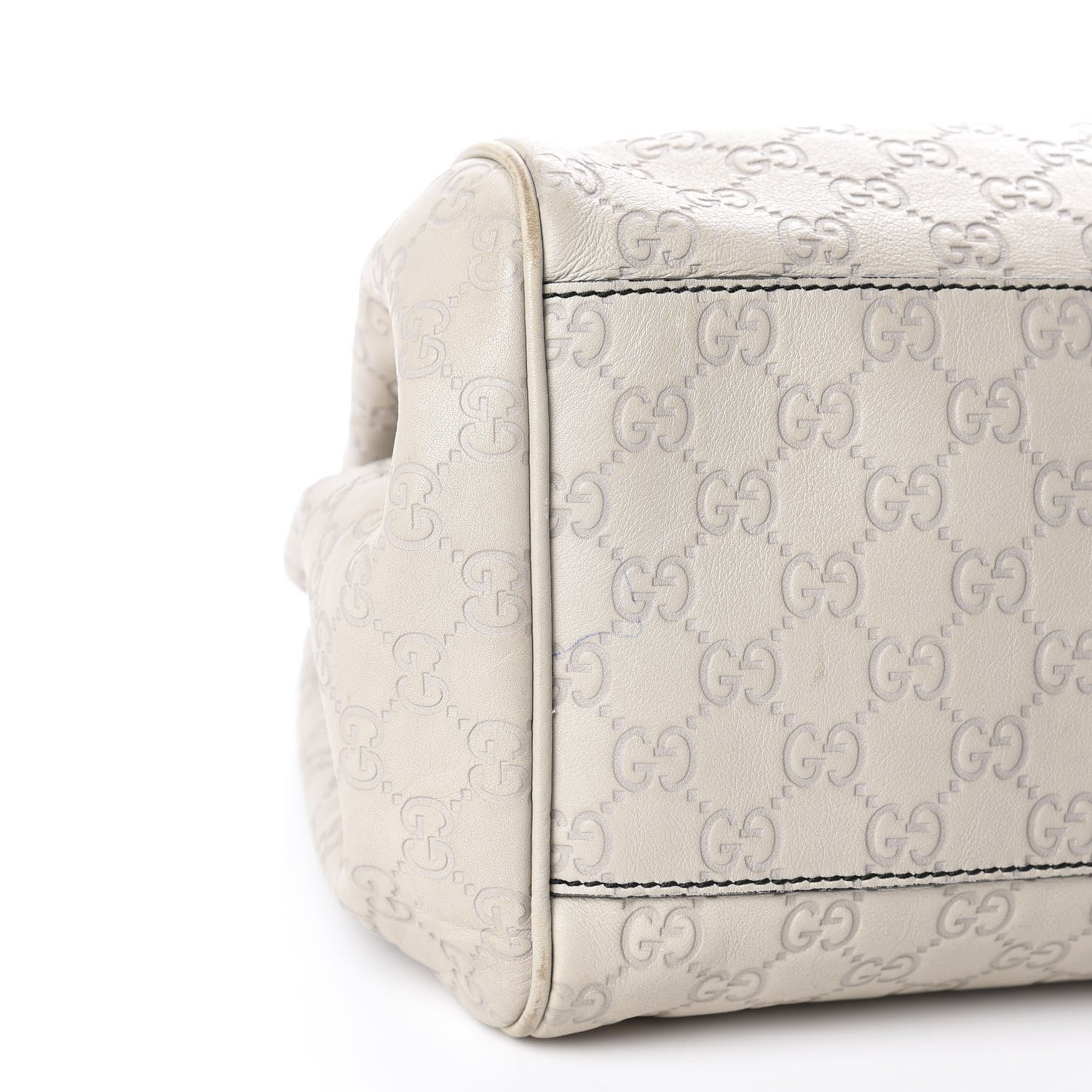 Gucci Guccissima Signature Medium Emily Shoulder Bag Mystic White 6 of 20