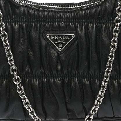 Prada Nappa Gaufre Re-Edition 2005 Shoulder Bag Black 9 of 12