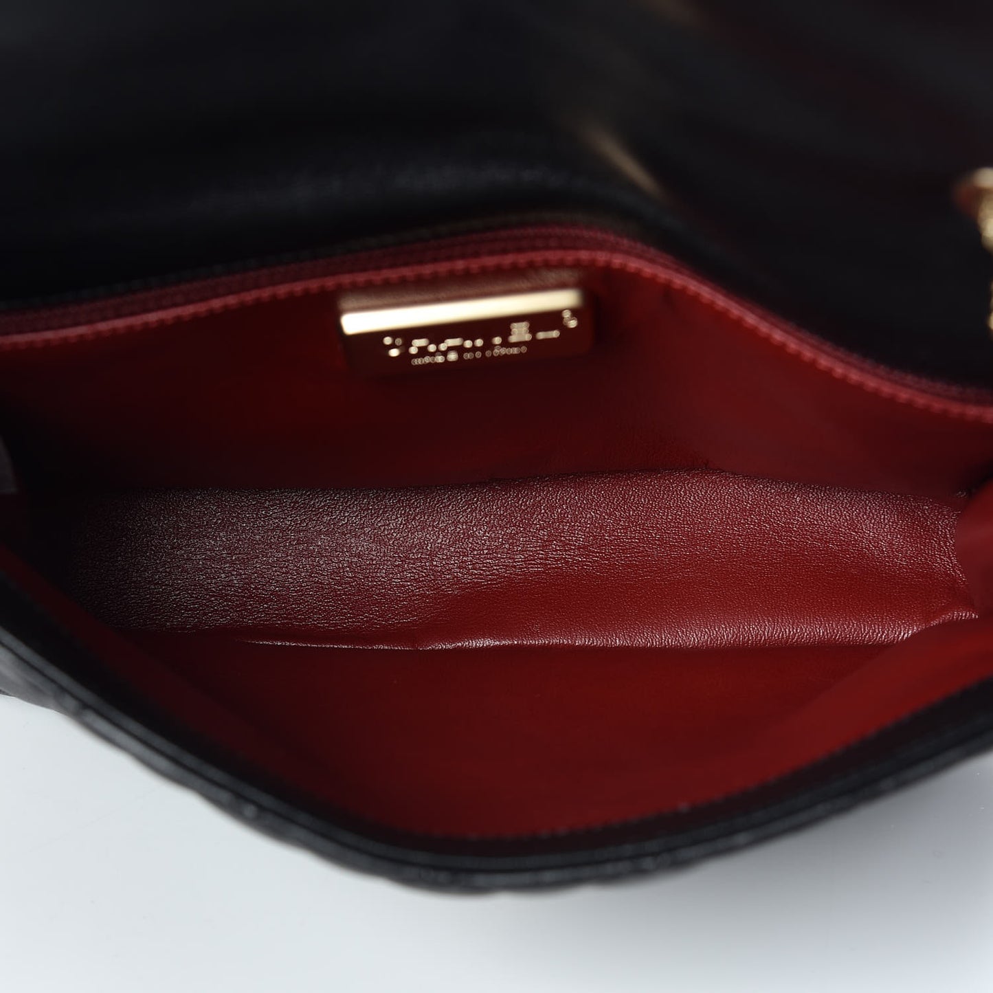 Lambskin Quilted Medium Westminster Pearl Flap Black