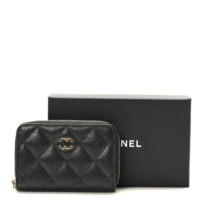 Chanel Caviar Quilted Classic Zipped Coin Purse Black 3 of 8