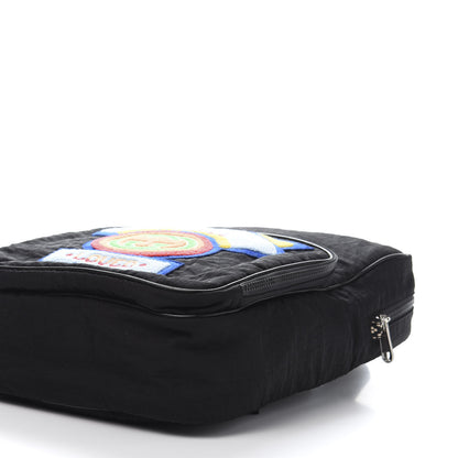 Gucci Nylon Twill 80s Logo Patch Backpack Black 8 of 9