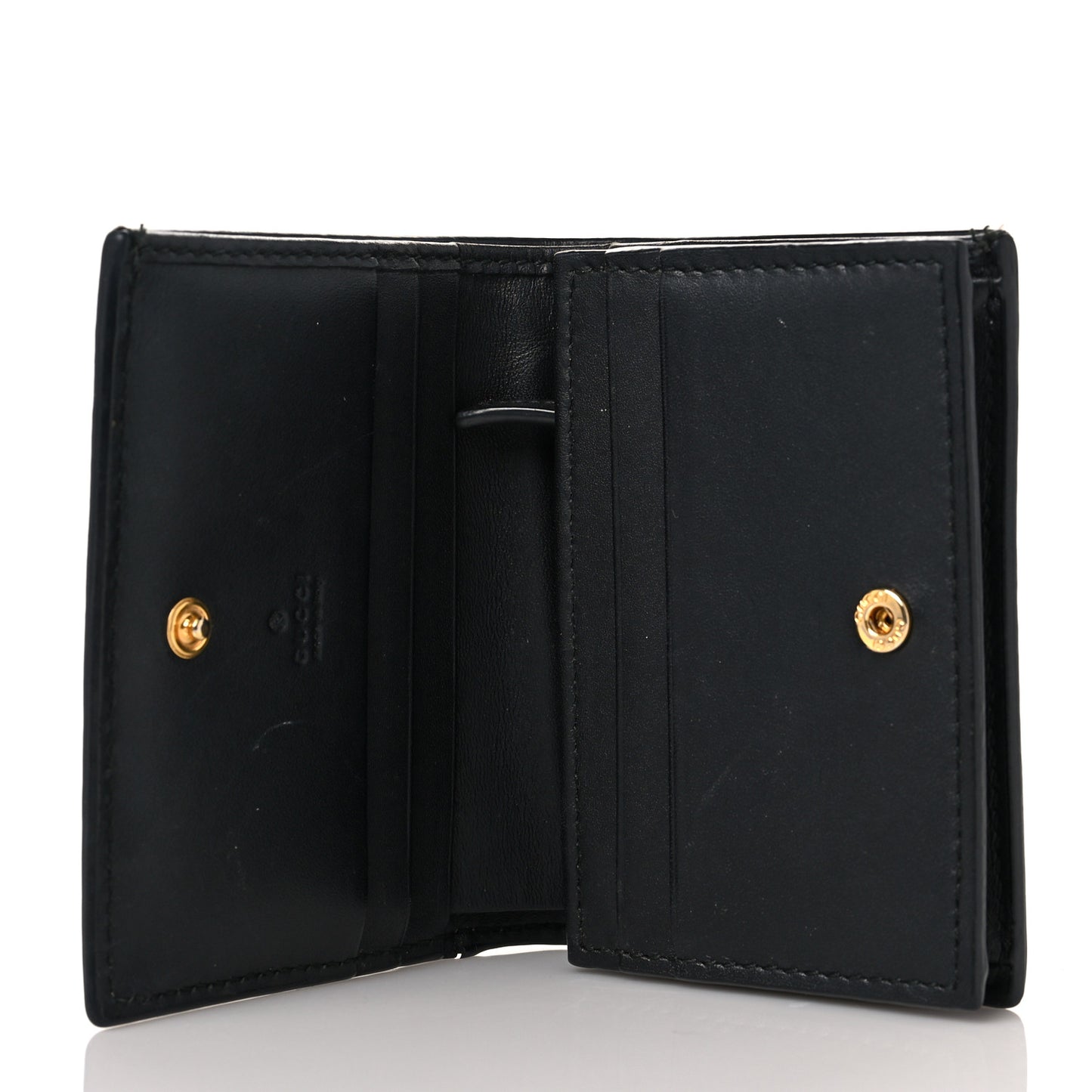 GG Supreme Monogram Bee Print Card Case