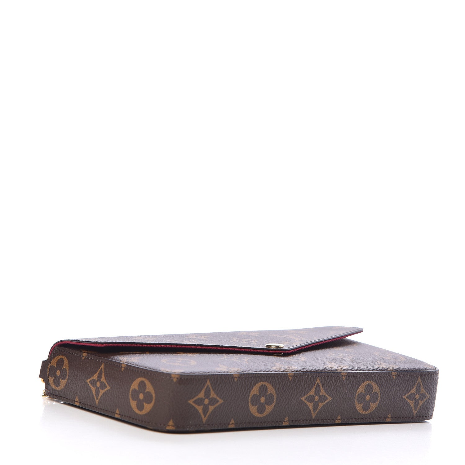 Louis Vuitton Monogram Pochette Felicie Chain Wallet Fuchsia 4 of 11