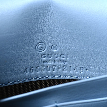 Gucci Microguccissima Crossbody Wallet Mineral Blue 7 of 9