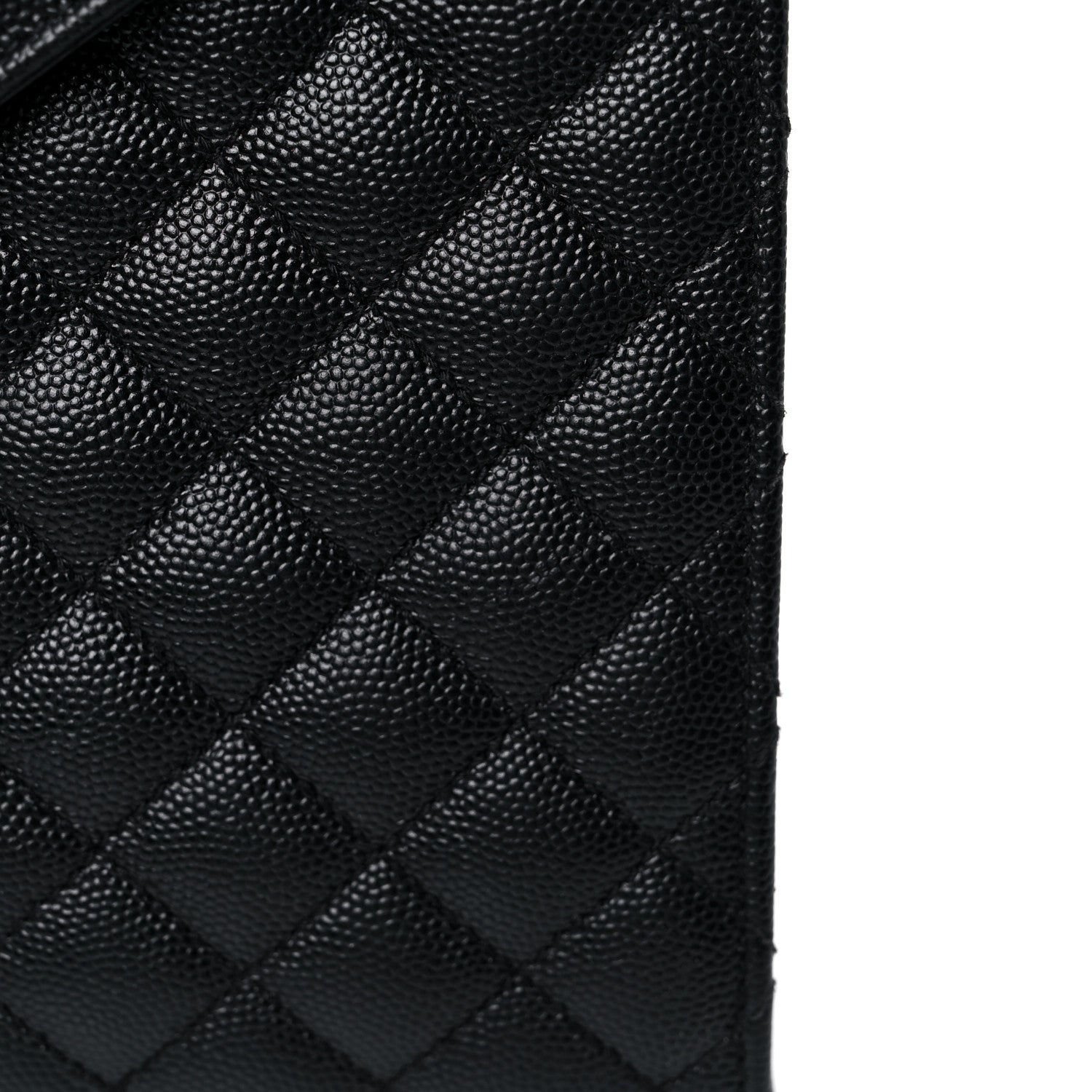 Saint Laurent Grain De Poudre Textured Mixed Matelasse Large Triquilt Monogram Satchel Black 12 of 17