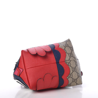 Gucci GG Supreme Monogram Kid's Owl Top Handle Bag Beige 4 of 8