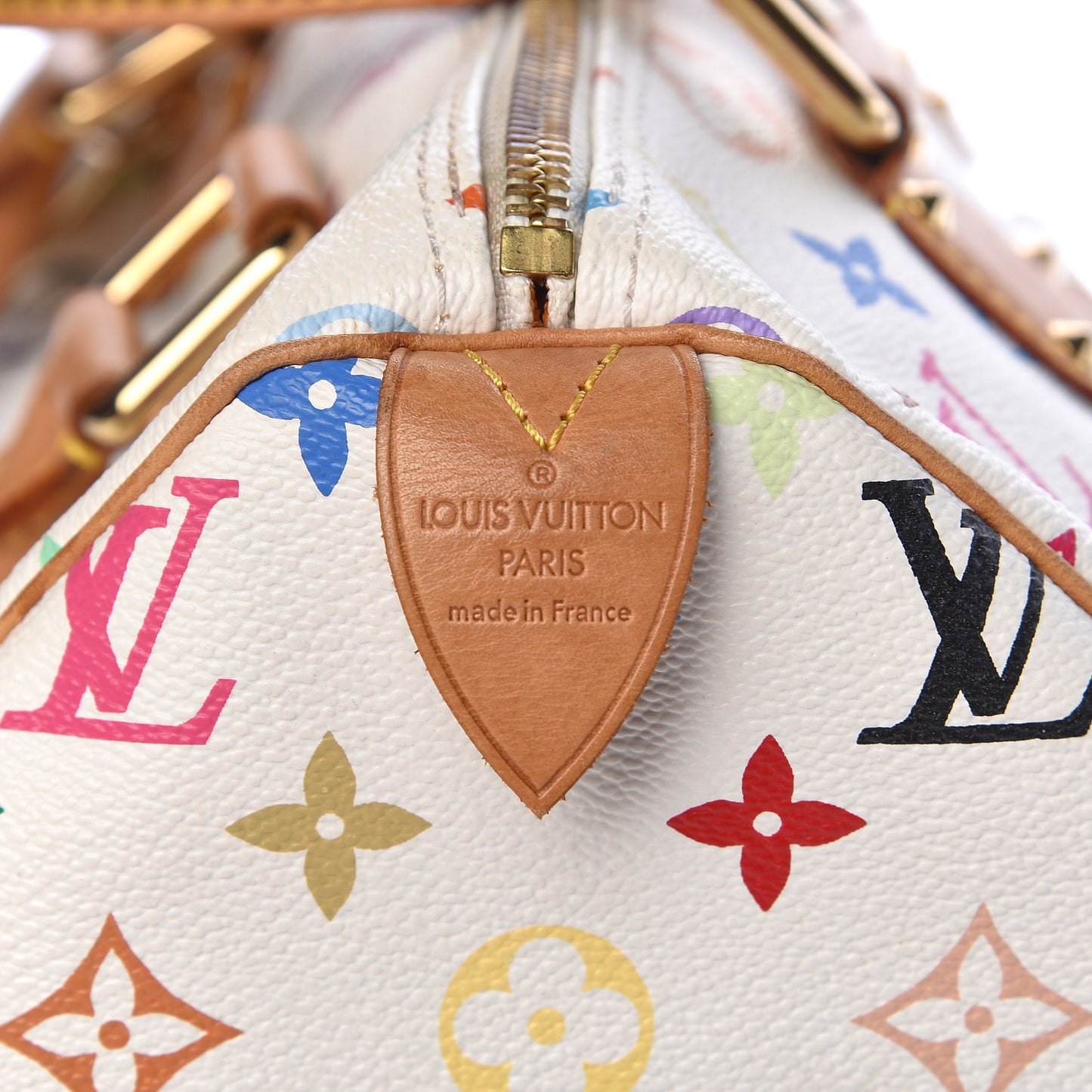 Monogram Multicolor Speedy 30 White
