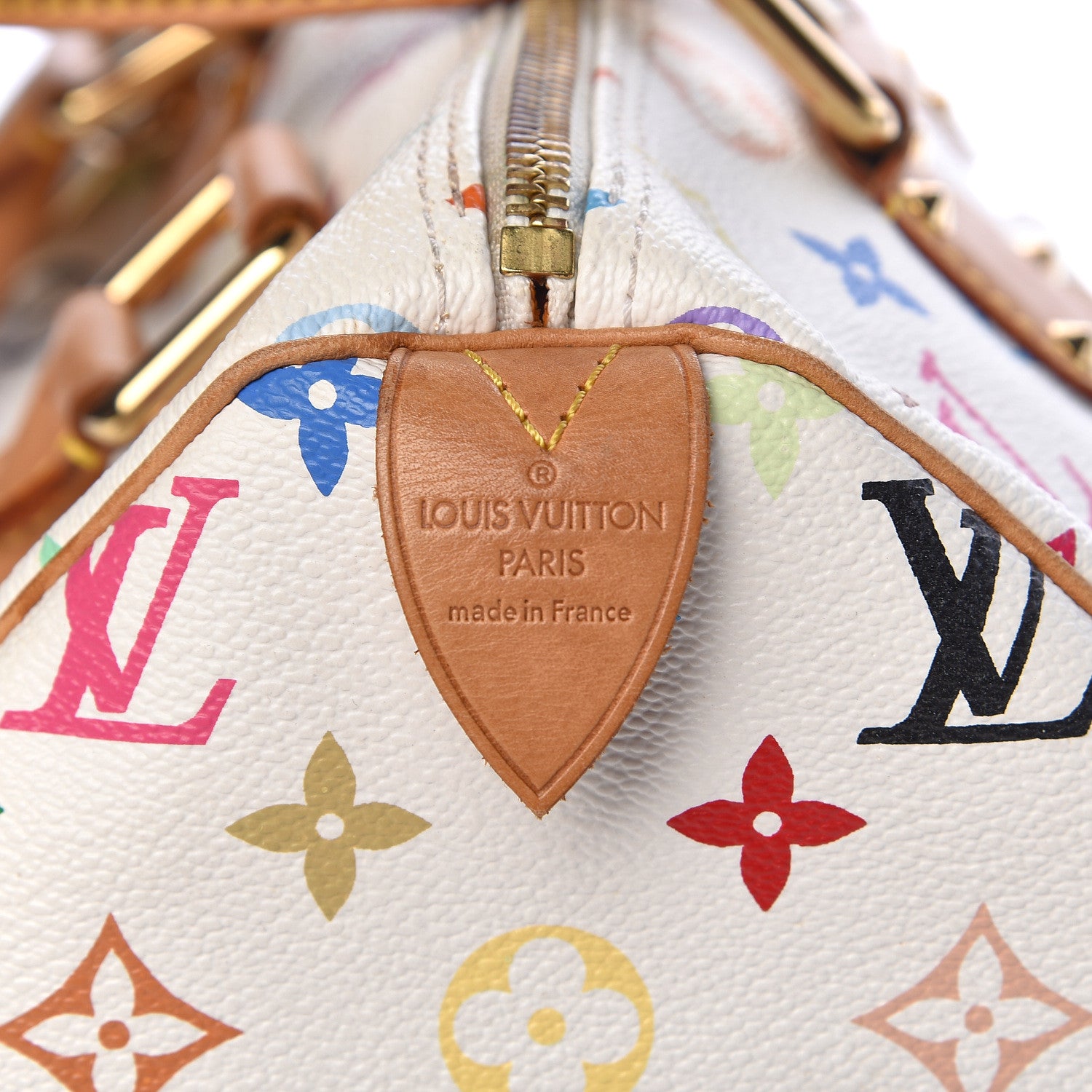 Louis Vuitton Monogram Multicolor Speedy 30 White 6 of 13