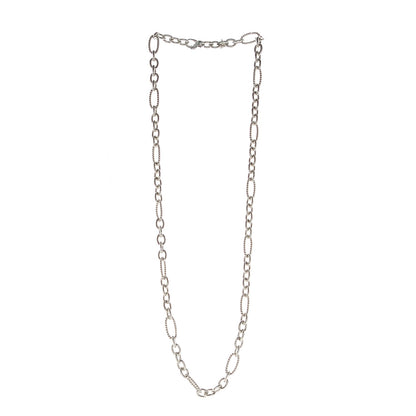 David Yurman Sterling Silver Figaro Chain Necklace 3 of 6