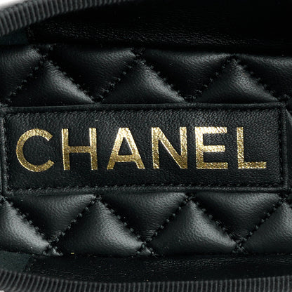 Chanel Lambskin Mary Jane Flats 39 Black 6 of 8