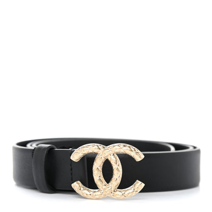 Chanel Calfskin CC Belt 85 34 Black 1 of 4