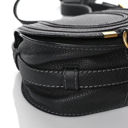 Chloe Calfskin Mini Marcie Round Crossbody Bag Black 9 of 10