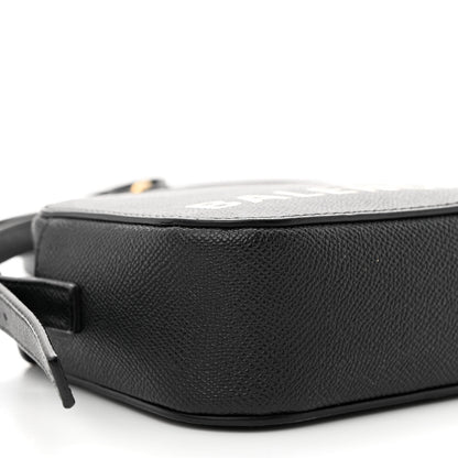 Balenciaga Signature Grained Calfskin Logo XS Ville Camera Bag Black White 9 of 12