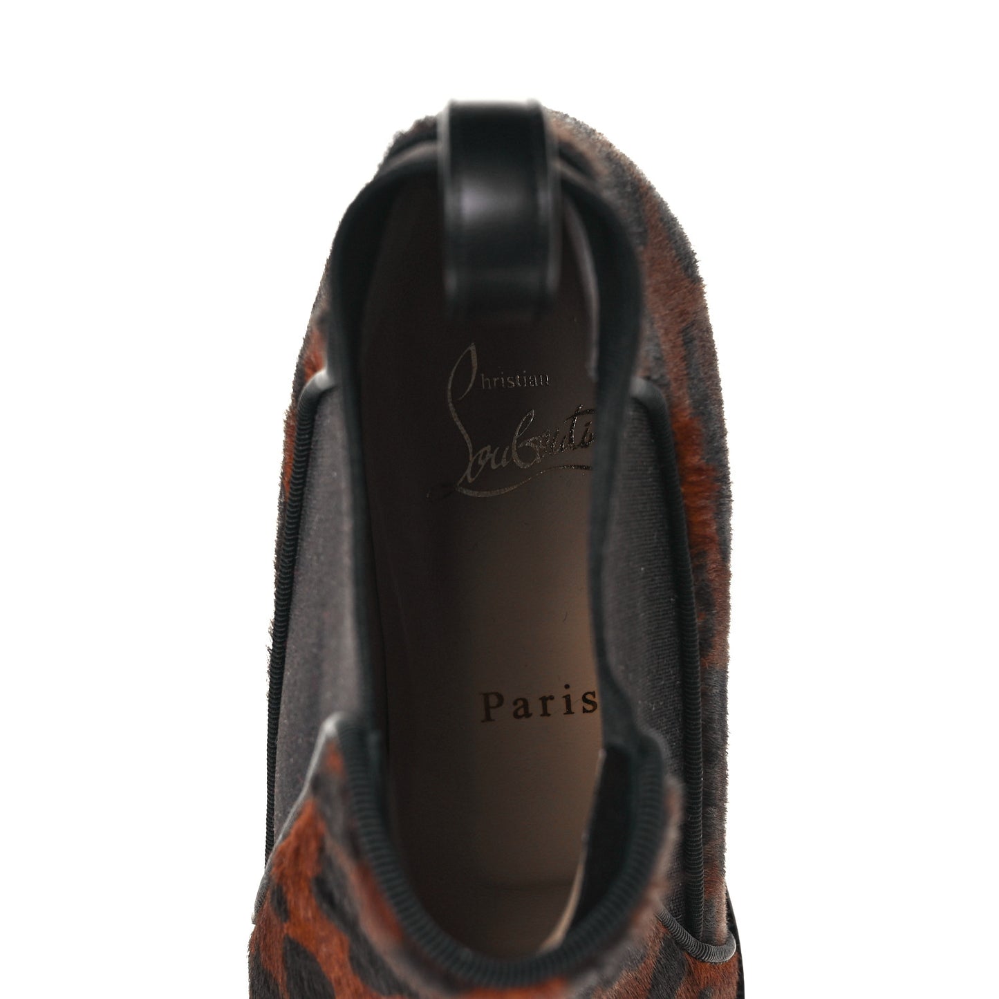 Calf Hair Leopard Print Marmada Flat Chelsea Boot 37 Brown