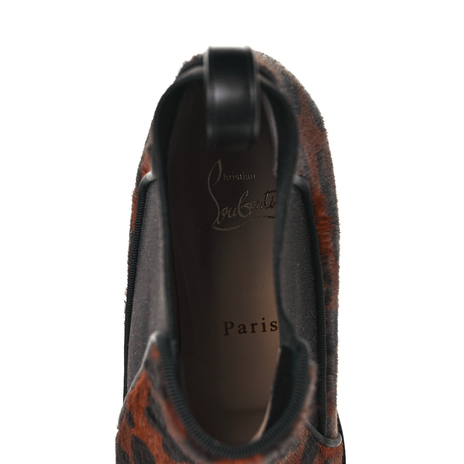 Christian Louboutin Calf Hair Leopard Print Marmada Flat Chelsea Boot 37 Brown 12 of 16