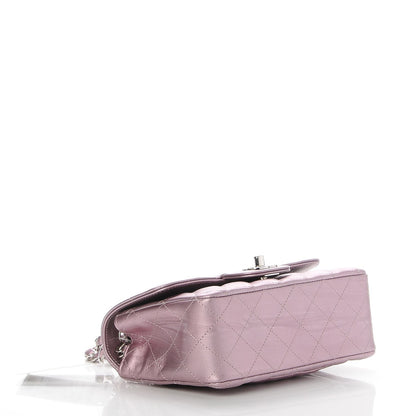 Chanel Metallic Calfskin Quilted Mini Rectangular Flap Pink 4 of 7