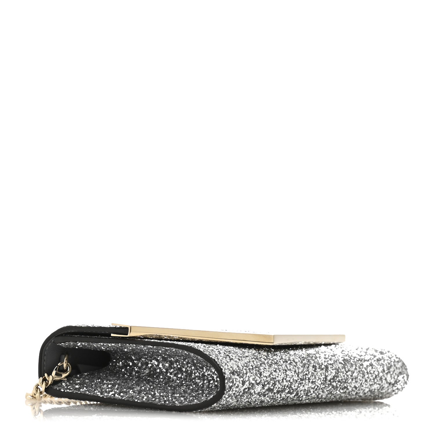 Jimmy Choo Glitter Emmie Clutch Silver 4 of 10