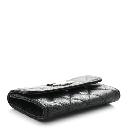 Chanel Caviar Quilted CC Flap Card Holder Black 4 of 9