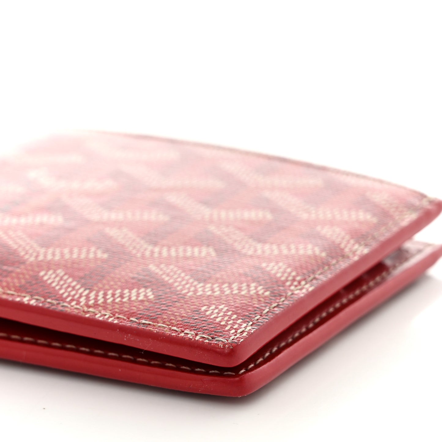 Goyardine Bi-Fold Victoire PM Wallet Red