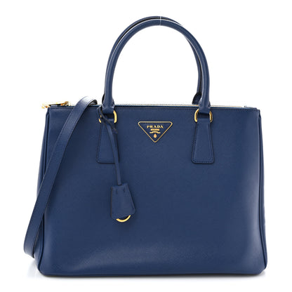 Prada Saffiano Lux Medium Galleria Double Zip Tote Bluette 1 of 11