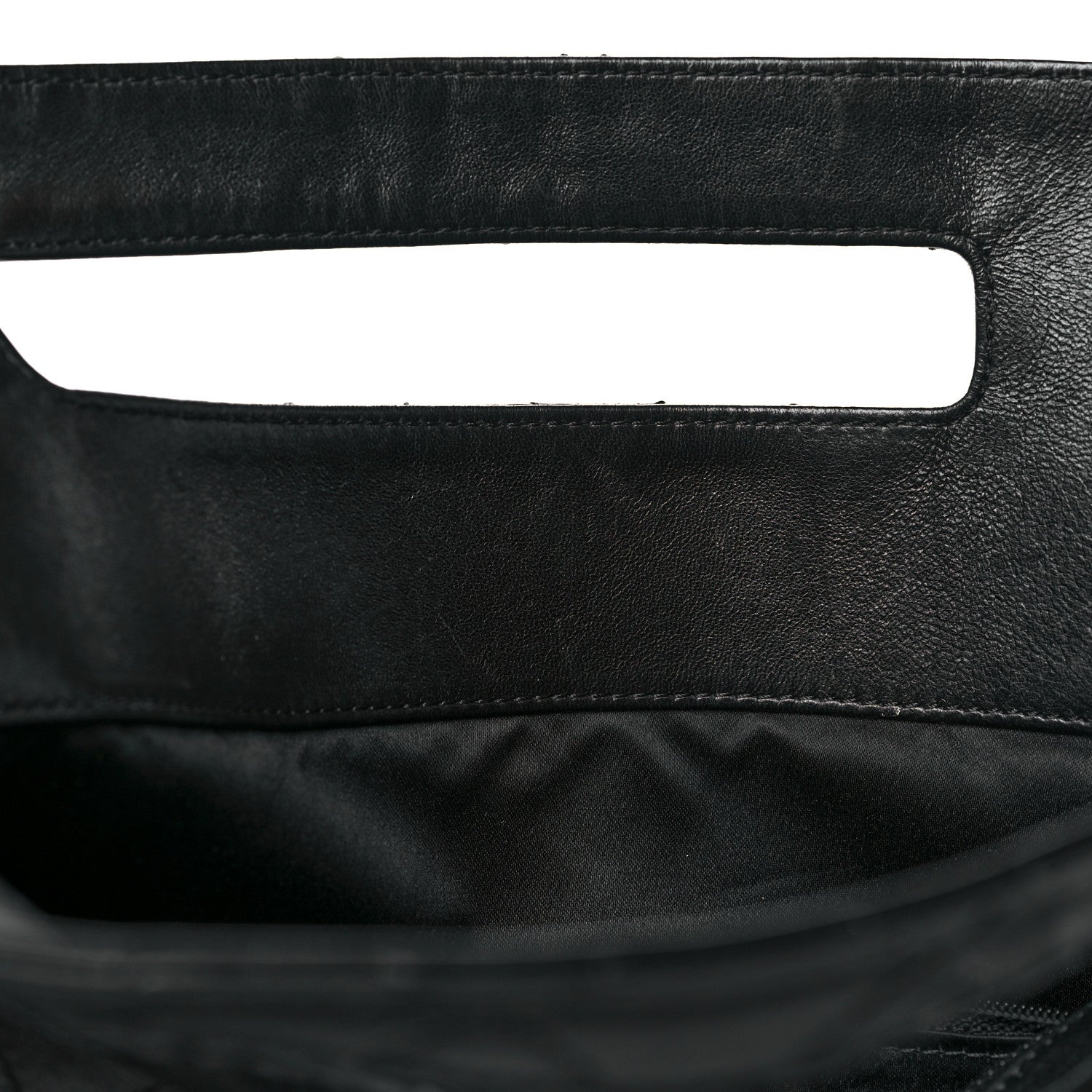 Chanel Calfskin Stitched CC Flap Clutch Black 13 of 15