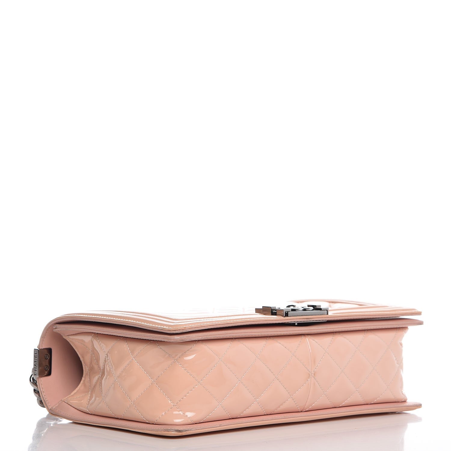 Chanel Patent Chevron New Medium Boy Flap Light Pink 5 of 8